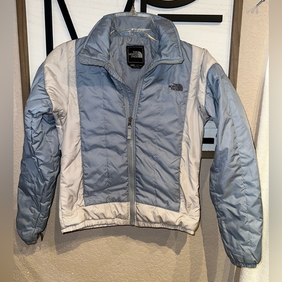 The north face‎ Bomber Jacket Light Blue/Ivory Outerwear - Picture 1 of 3